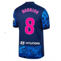 Camisa de Futebol Atletico Madrid Pablo Barrios #8 Equipamento Alternativo 2024-25 Manga Curta